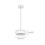 Travertine Pendant Light – stone finish, adjustable dimming