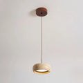 Travertine Pendant Light – stone finish, adjustable dimming