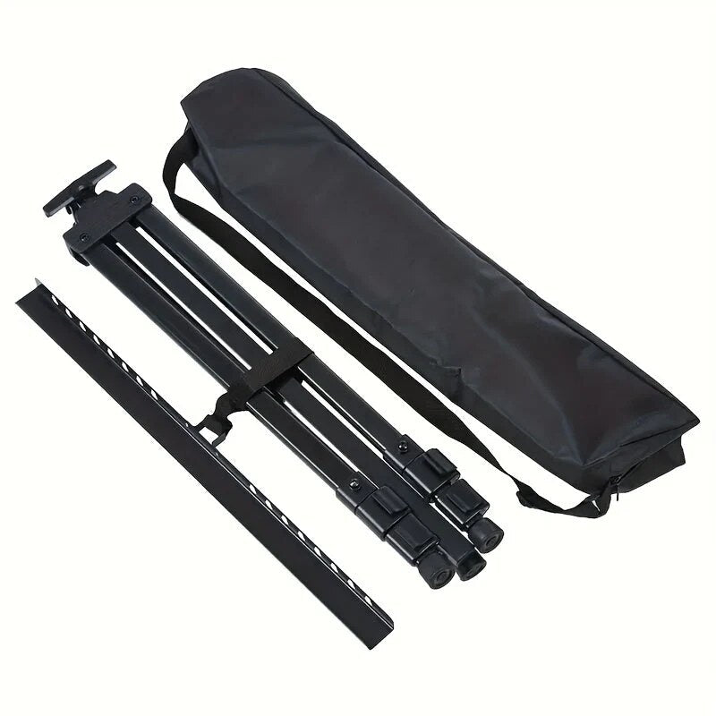 Tripod Easel – adjustable height, canvas clamp, carrying bag
