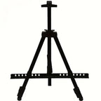 Tripod Easel – adjustable height, canvas clamp, carrying bag