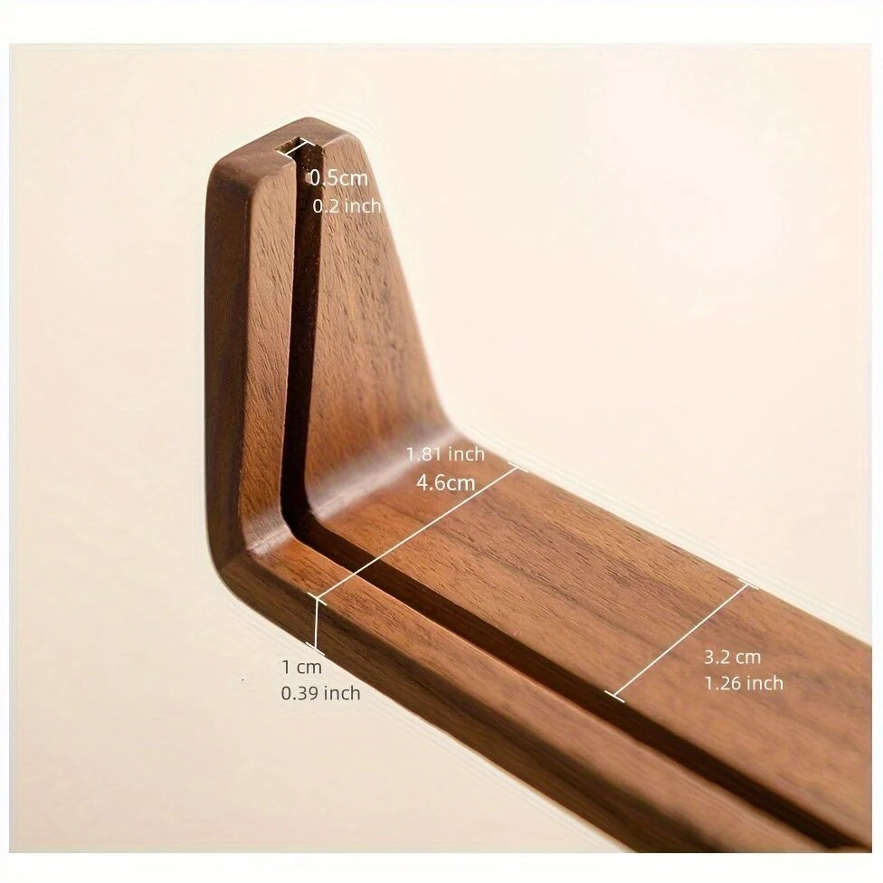 U-Shaped Photo Frame – acrylic and wood, minimalist design