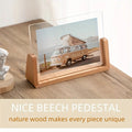 U-Shaped Photo Frame – acrylic and wood, minimalist design