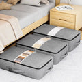 Under Bed Storage Box – flat profile, transparent window, zip closure