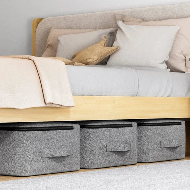 Under Bed Storage Box – flat profile, transparent window, zip closure