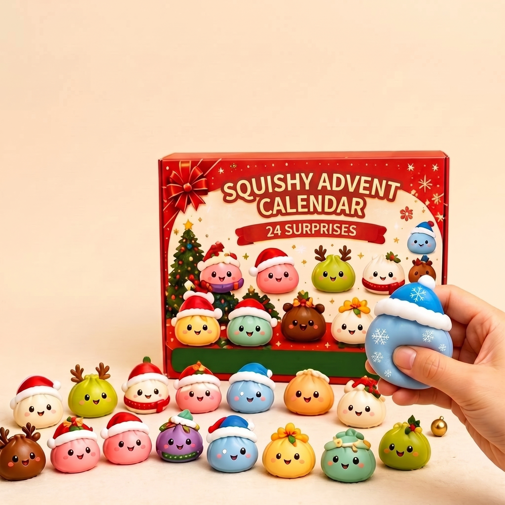 Squishy Advent Calendar – 24 slow-rising festive figures