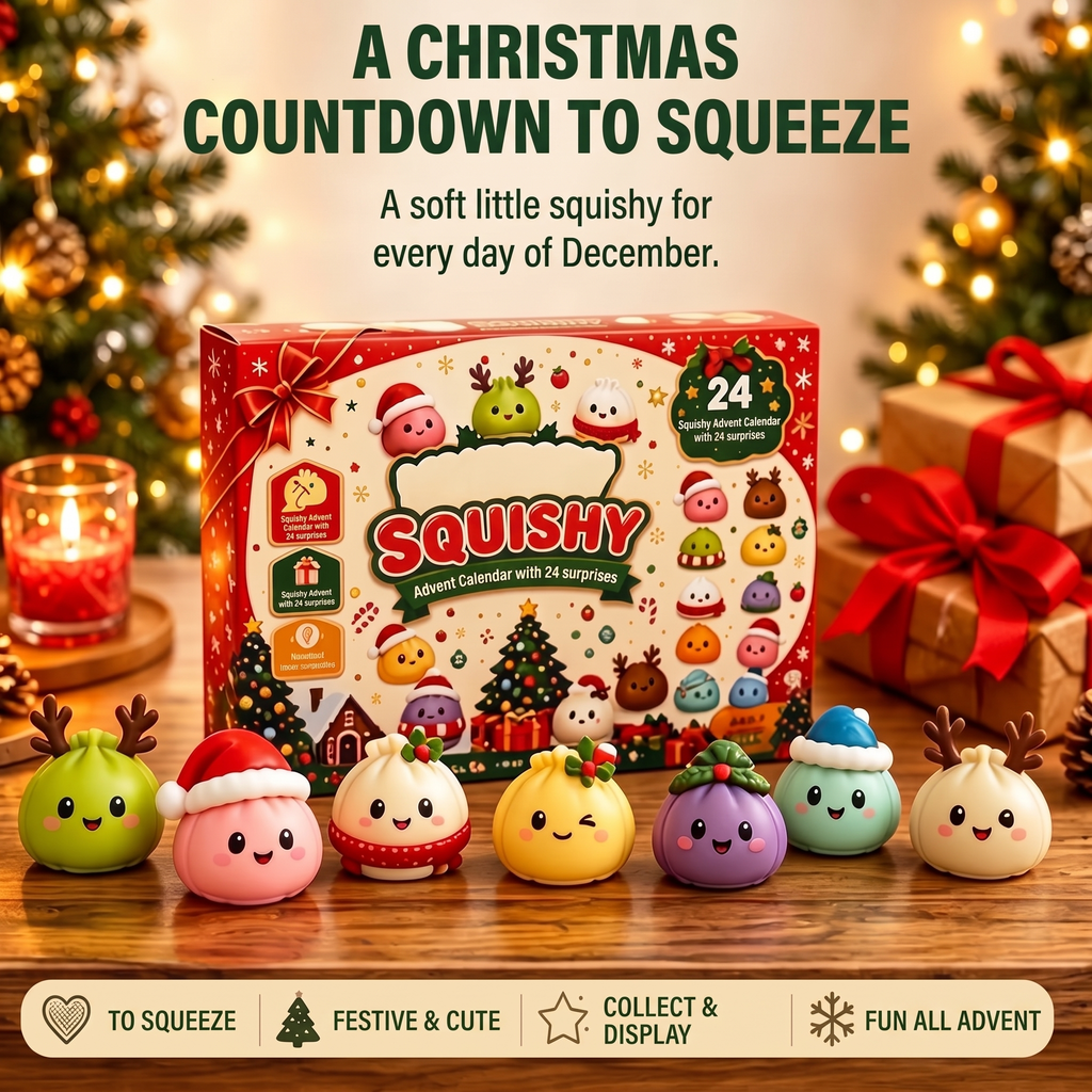 Squishy Advent Calendar – 24 slow-rising festive figures