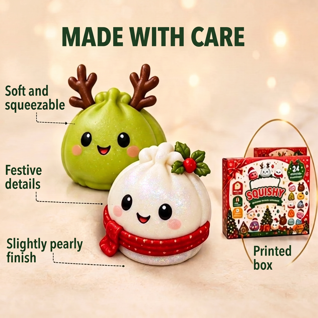 Squishy Advent Calendar – 24 slow-rising festive figures