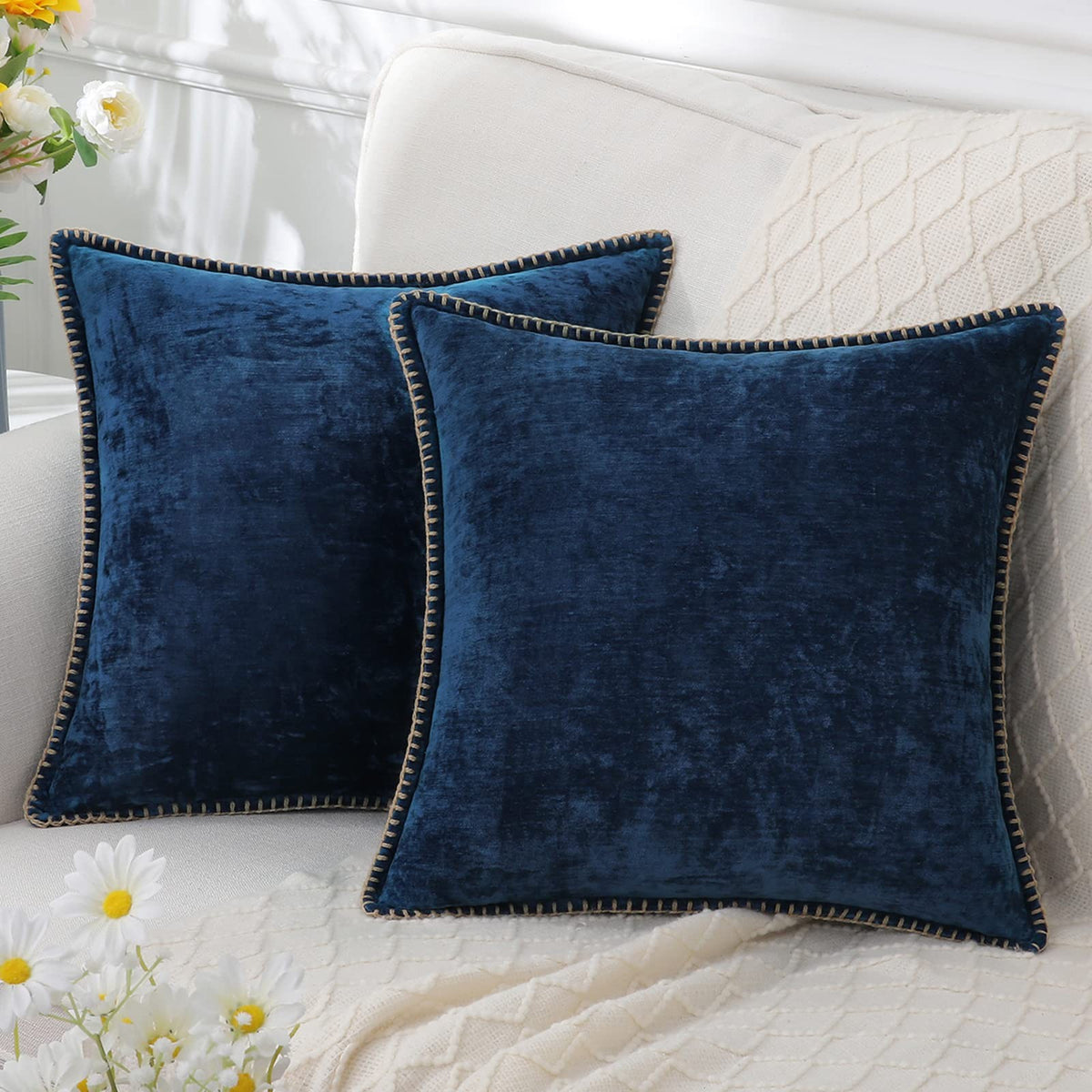 Velvet-Look Cushion Cover