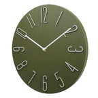 Wall Clock – silent movement, minimalist, raised numerals