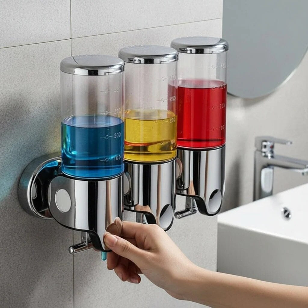 Wall Mounted Soap Dispenser – stainless steel, smooth pump