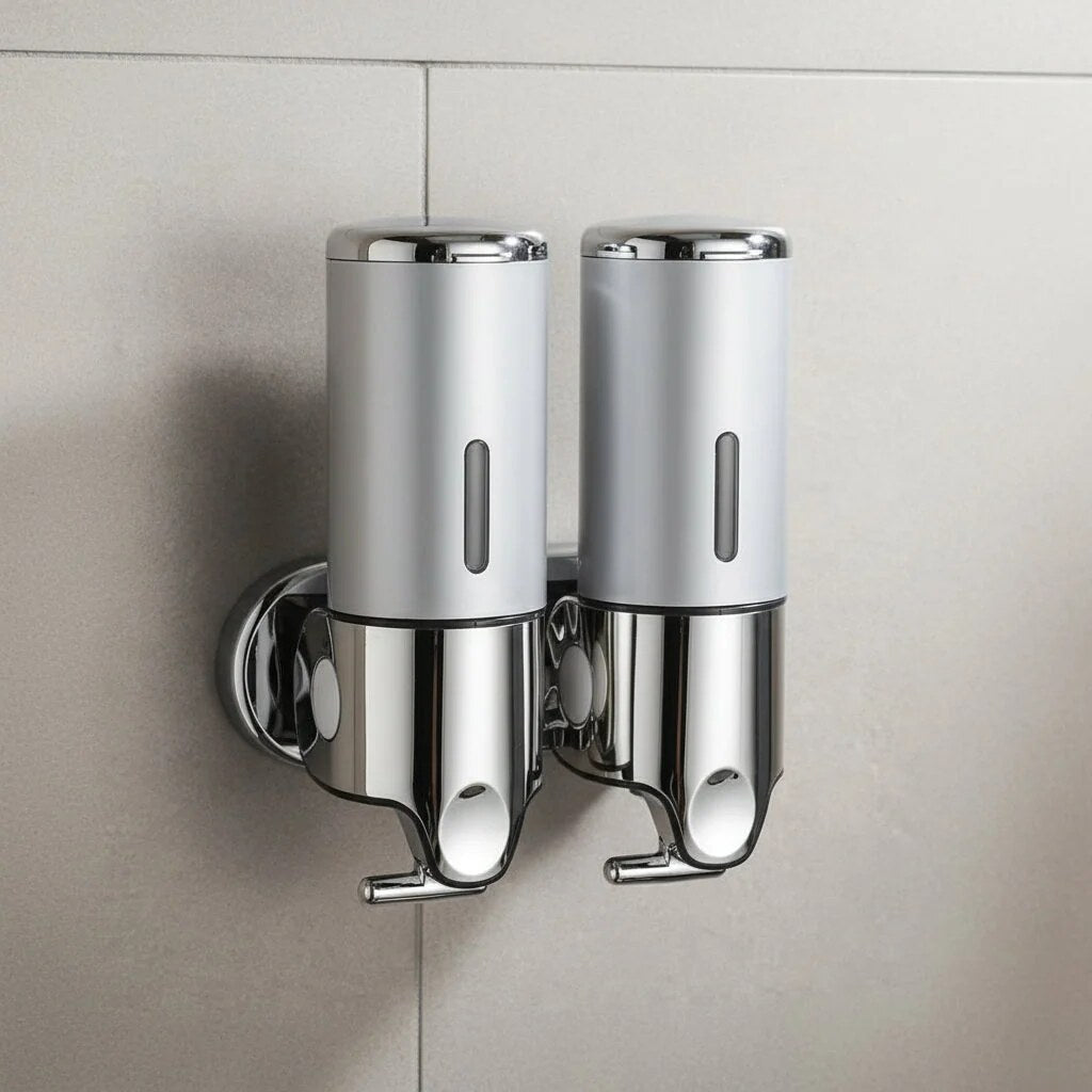 Wall Mounted Soap Dispenser – stainless steel, smooth pump