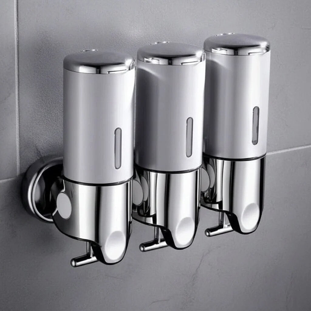 Wall Mounted Soap Dispenser – stainless steel, smooth pump
