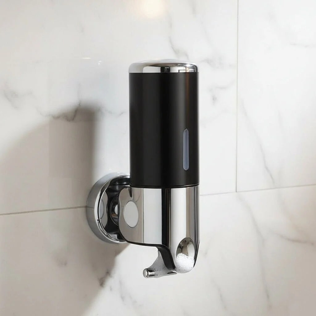Wall Mounted Soap Dispenser – stainless steel, smooth pump