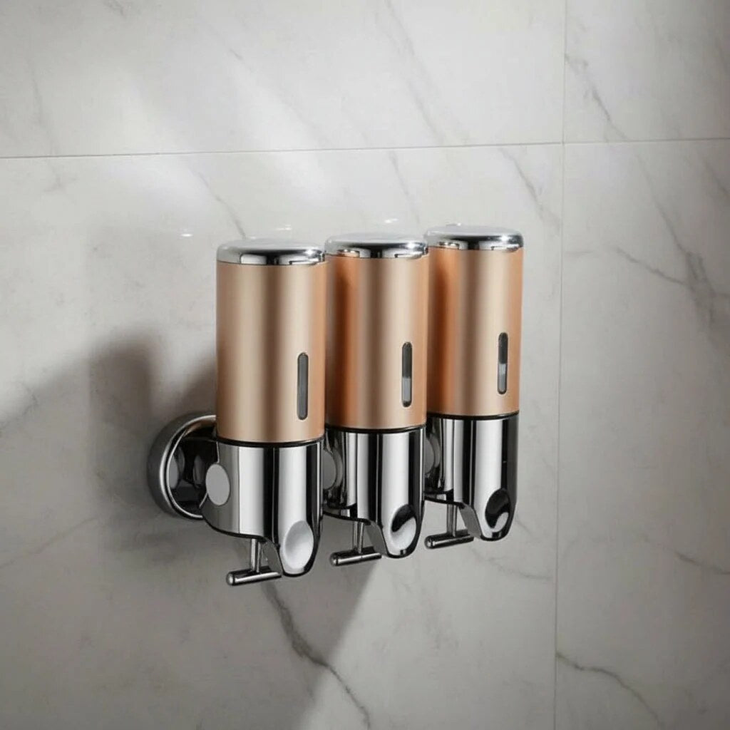 Wall Mounted Soap Dispenser – stainless steel, smooth pump
