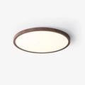 Walnut Wood Ceiling Light – minimalist flush mount design