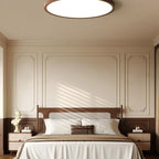 Walnut Wood Ceiling Light – minimalist flush mount design