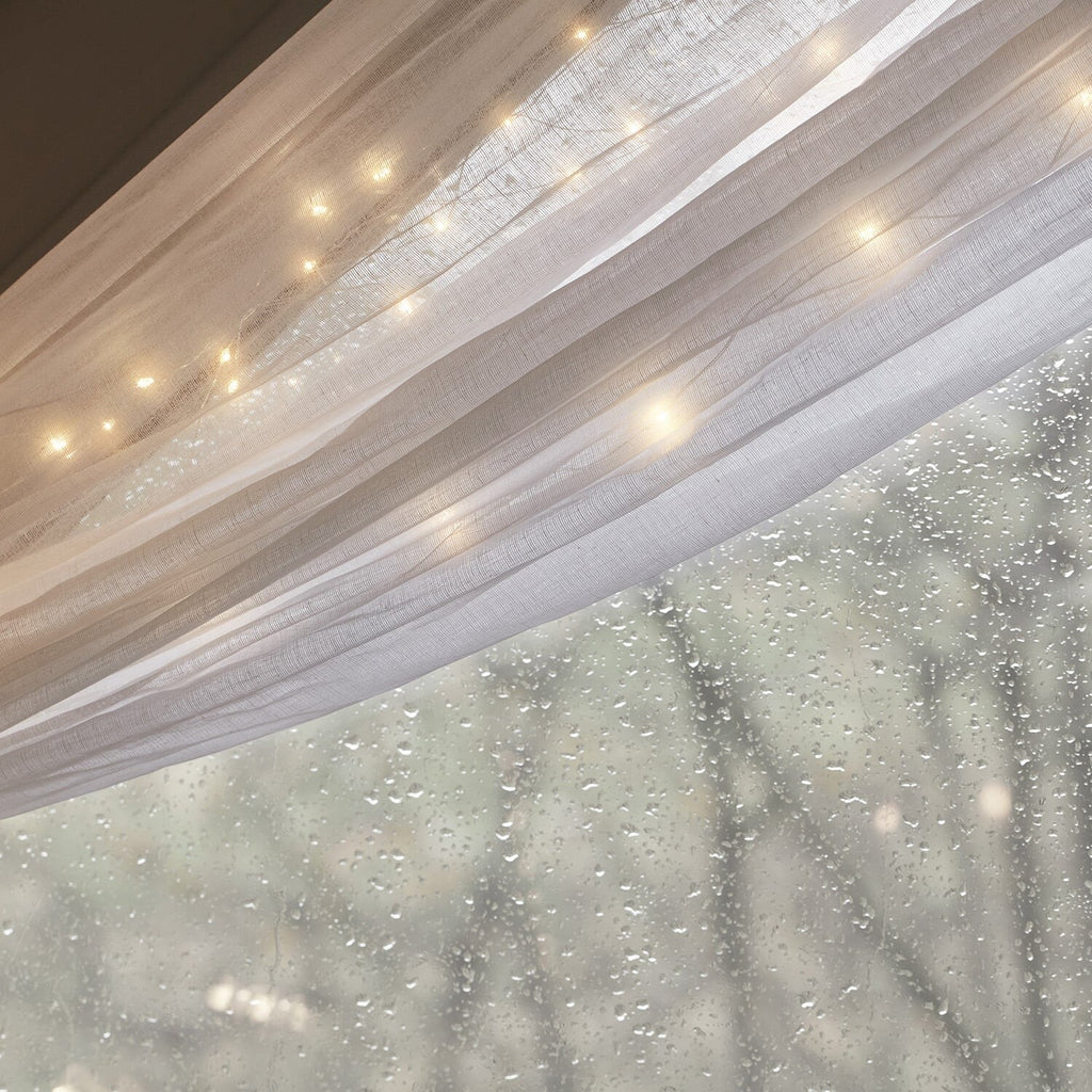 Warm White Micro LED Fairy Lights – flexible silver wire, 100 lights