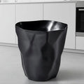 Waste Bin – crumpled paper design, minimalist irregular shape
