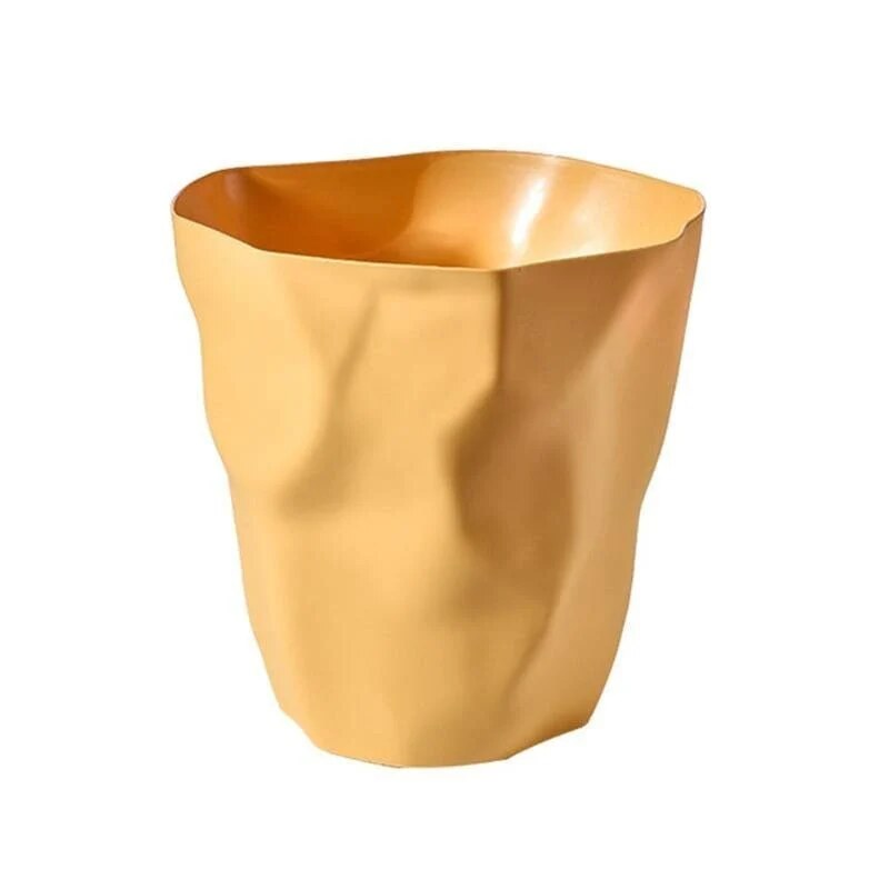 Waste Bin – crumpled paper design, minimalist irregular shape