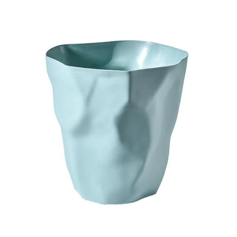 Waste Bin – crumpled paper design, minimalist irregular shape
