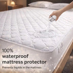 Waterproof Mattress Protector – soft velvet, breathable, secure fit