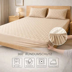 Waterproof Mattress Protector – soft velvet, breathable, secure fit