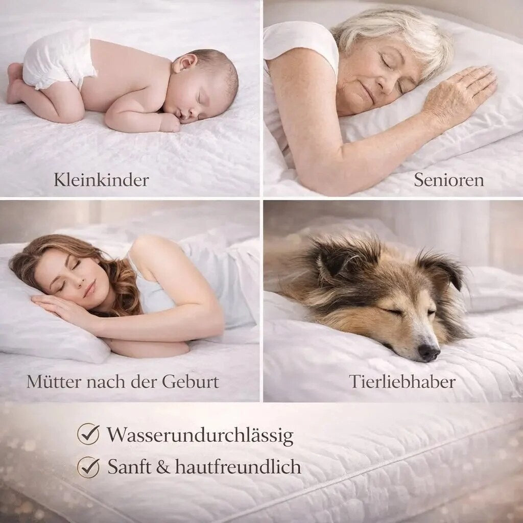 Waterproof Mattress Protector – soft velvet, breathable, secure fit