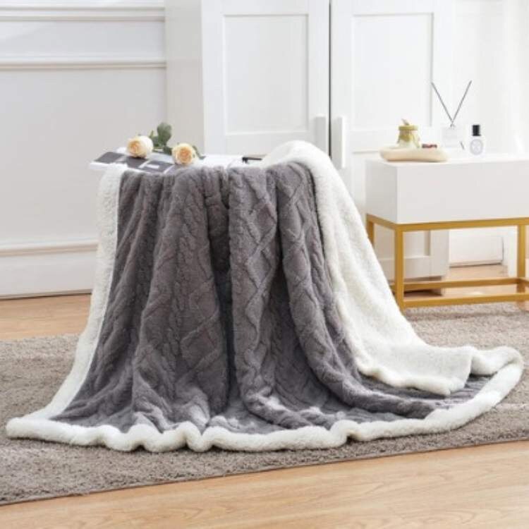 Weighted Blanket – soft sherpa fleece, gentle weight distribution