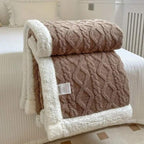 Weighted Blanket – soft sherpa fleece, gentle weight distribution