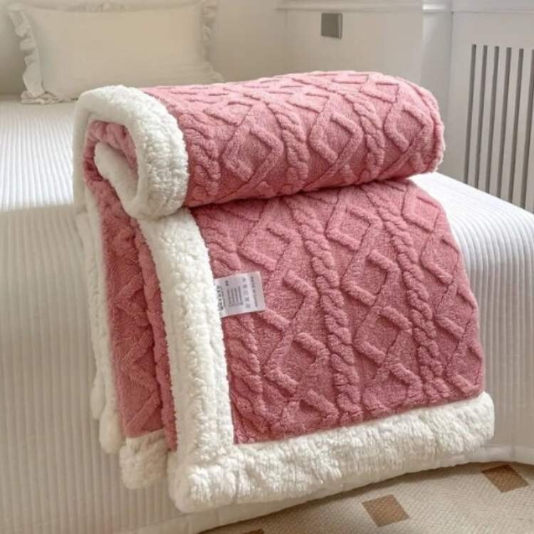 Weighted Blanket – soft sherpa fleece, gentle weight distribution