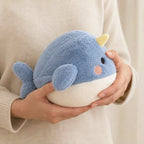 Whale Plush Night Light – white noise, ten lullabies, washable