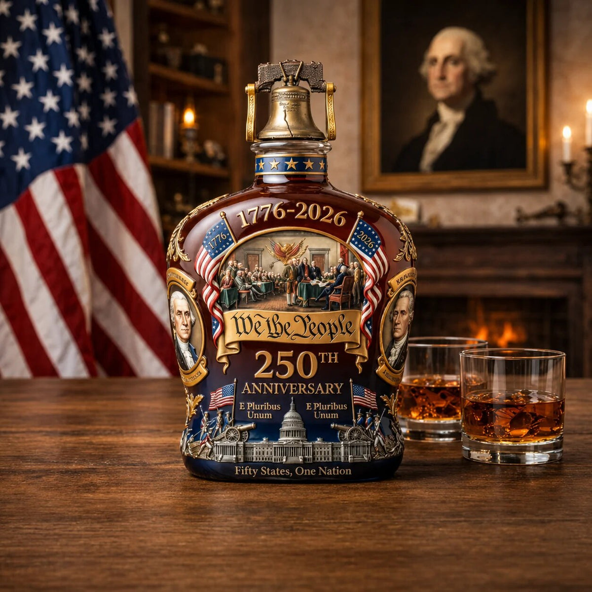 Whiskey Decanter – Premium Crystal Glass, Decorative Vessel