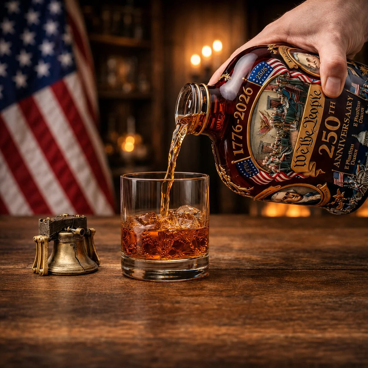 Whiskey Decanter – Premium Crystal Glass, Decorative Vessel