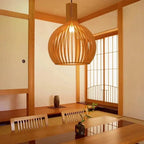 Wood Pendant Light – adjustable height and direction, vintage inspired, LED