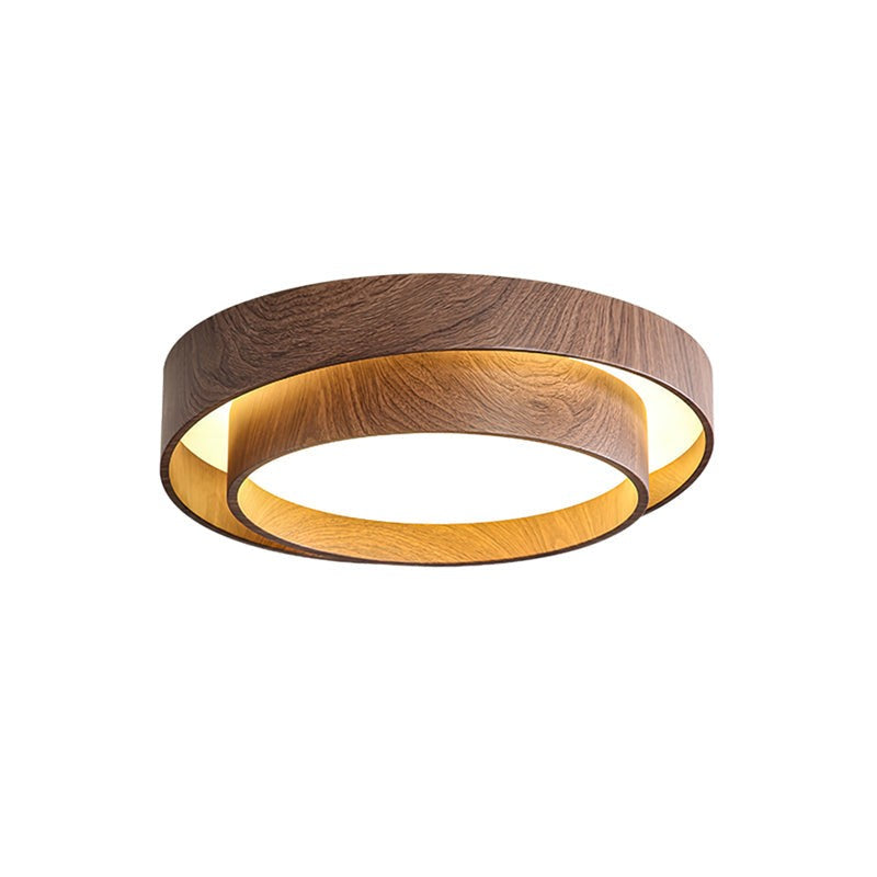 Wood Veneer Ceiling Light