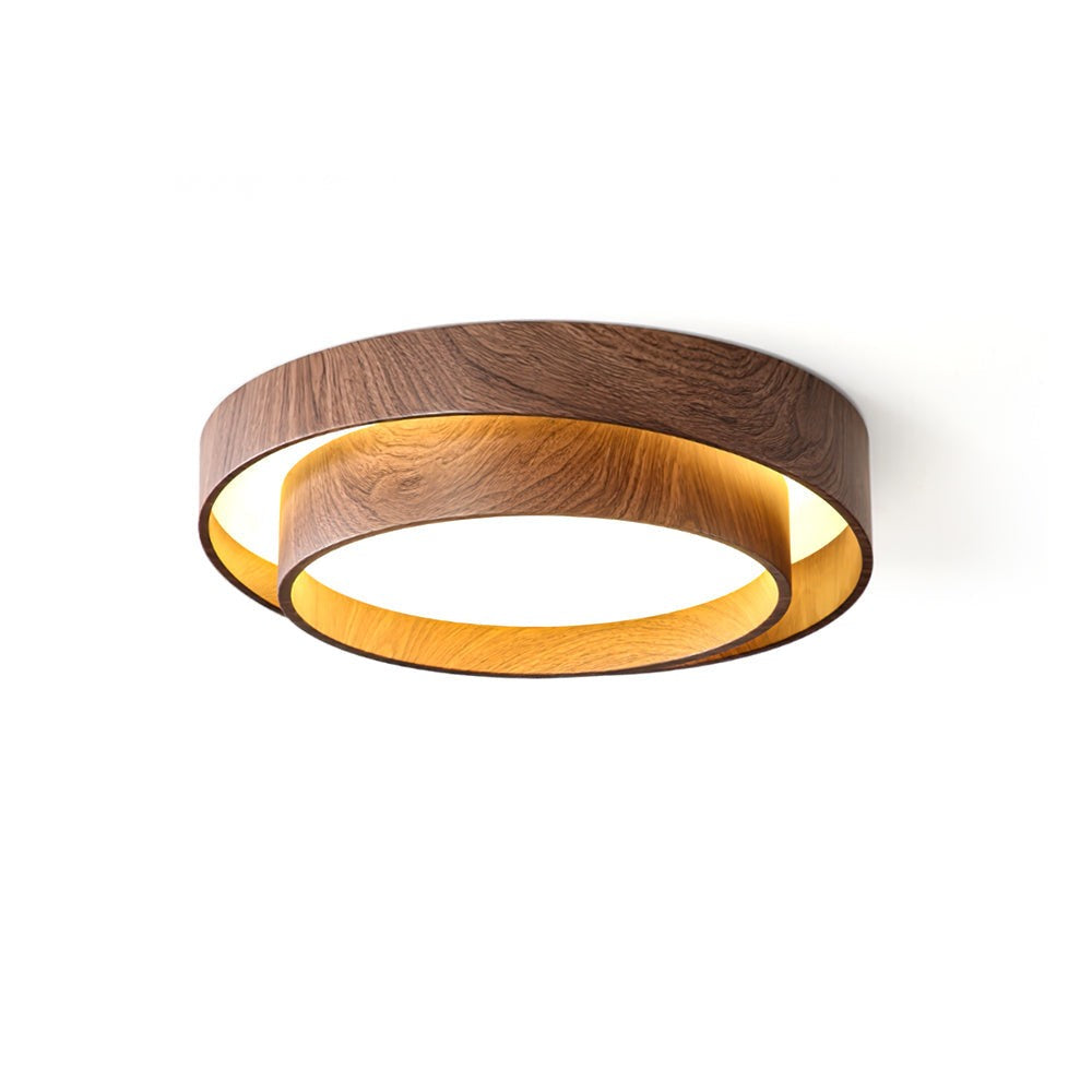 Wood Veneer Ceiling Light
