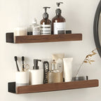 Wooden Bathroom Shelf