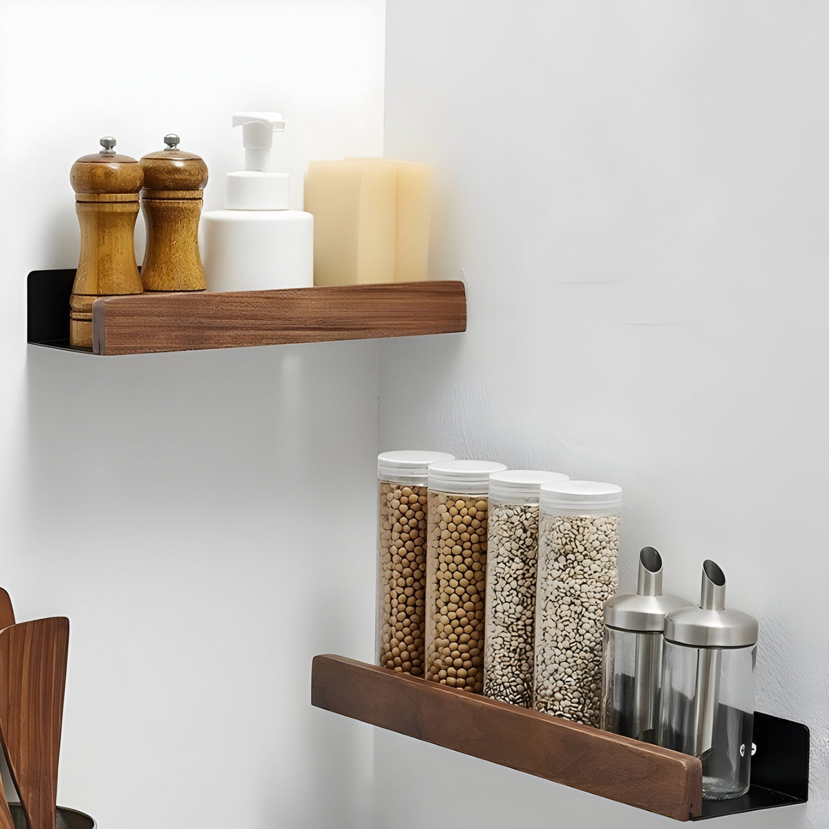 Wooden Bathroom Shelf