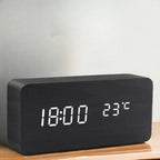 Wooden LED Alarm Clock