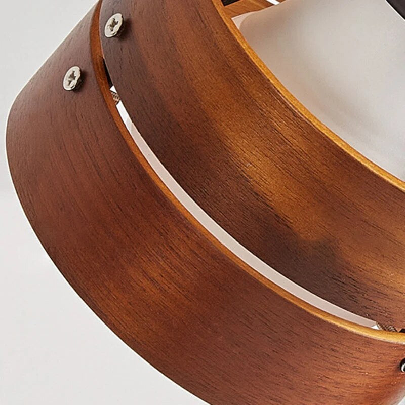 Wooden Reading Light – clip-on clamp mount, adjustable head