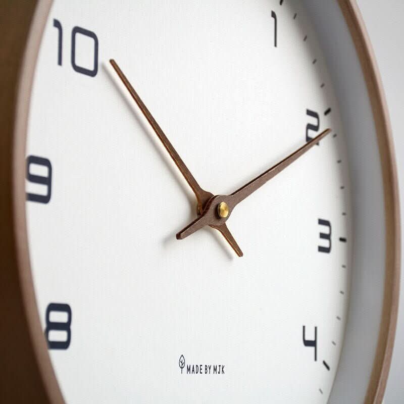 Wooden Wall Clock – silent movement, authentic Scandinavian design