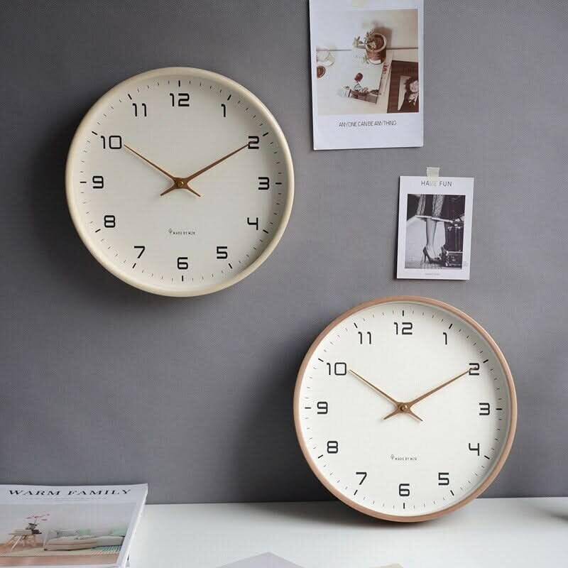 Wooden Wall Clock – silent movement, authentic Scandinavian design