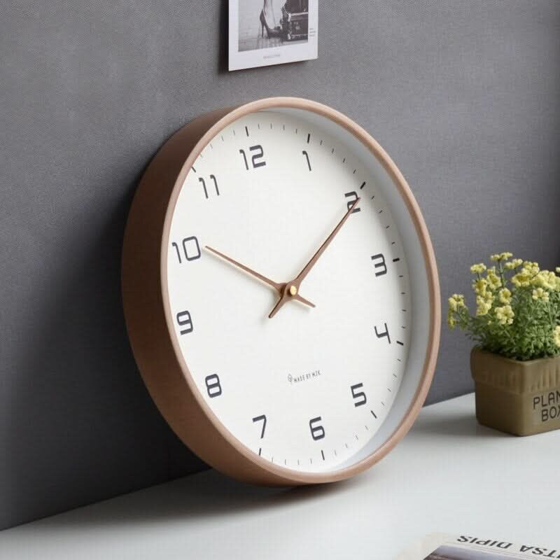 Wooden Wall Clock – silent movement, authentic Scandinavian design