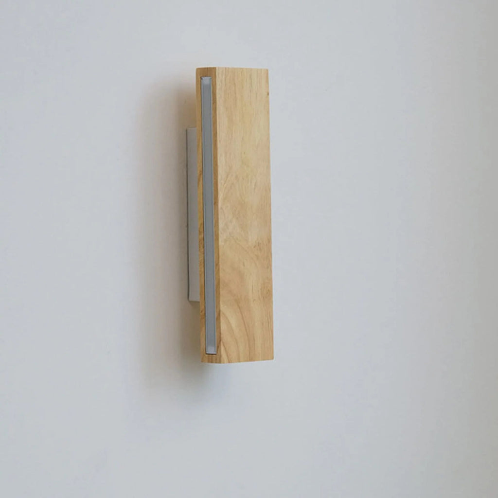 Wooden Wall Light – Modern Matte Finish, Adjustable Warmth