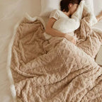 Wool and Fleece Throw Blanket – layered warmth, four sizes