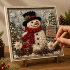 Yarn Art Kit – textured Christmas designs, no-sew crafting