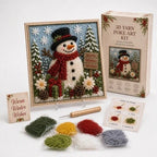 Yarn Art Kit – textured Christmas designs, no-sew crafting