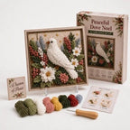 Yarn Art Kit – textured Christmas designs, no-sew crafting