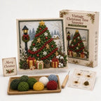 Yarn Art Kit – textured Christmas designs, no-sew crafting